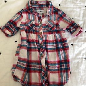 Old Navy plaid shirt dress